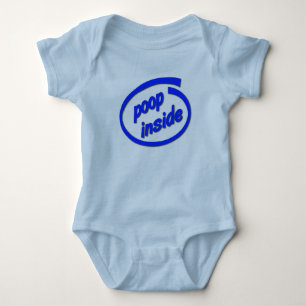 Bajs Inuti Roligt Baby Krypare Humor Tee Shirt
