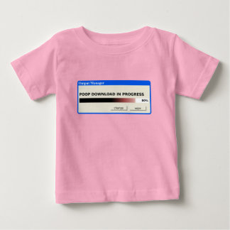 Bajs Nedladdning Baby Rolig Overall Humor T-shirt
