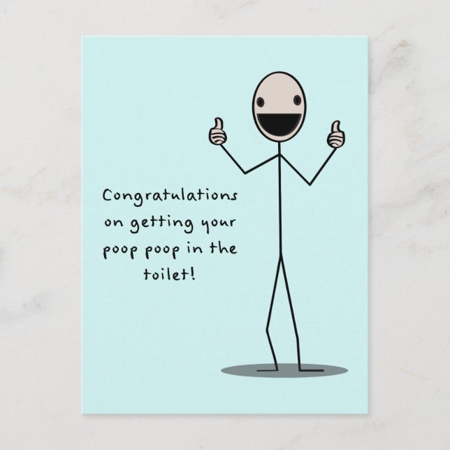 Bajsa Bajsa i Toaletten Vykort (Framsida)