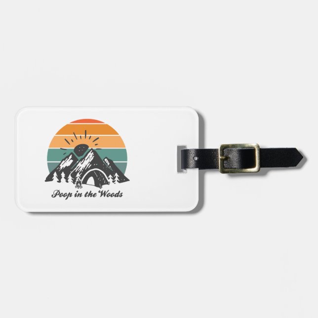 Bajsa i skogen bagagebricka (Horisontell Framsida)