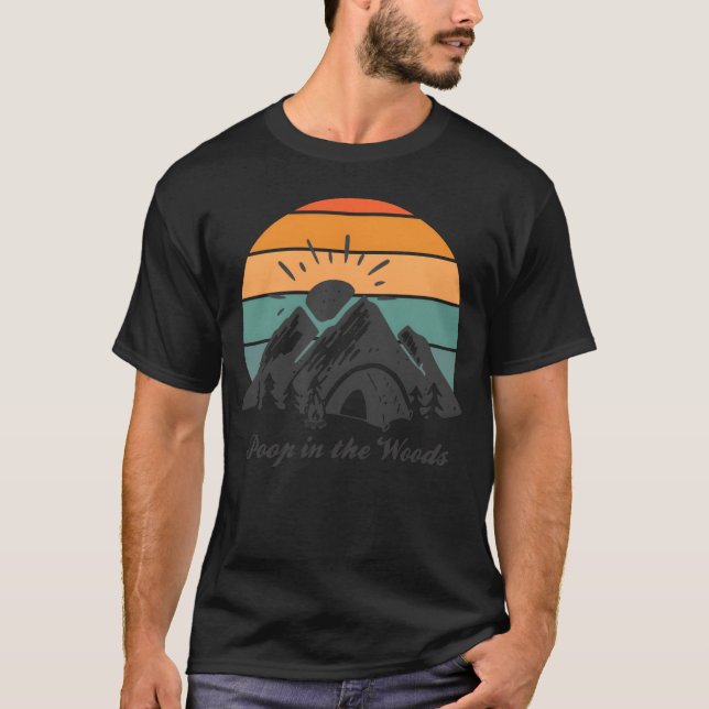 Bajsa Inhe Woods Camping vänner T Shirt (Framsida)