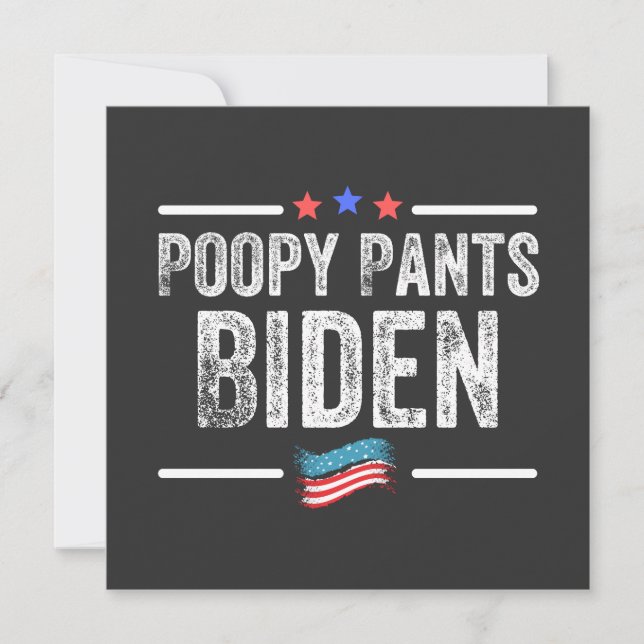 Bajskorv Biden Inbjudningar (Framsida)