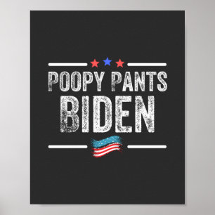 Bajskorv Biden Poster