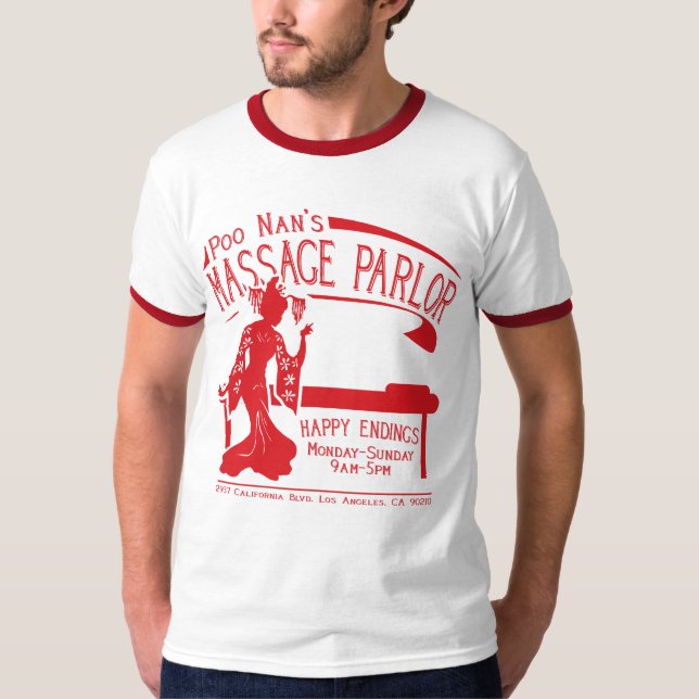 BajsNans Ringer Tee Shirt (Framsida)