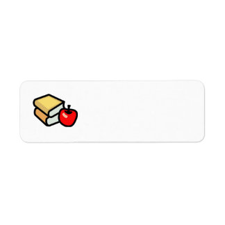 BAK 2 SCHOOL RED APPLE BOKAR UTBILDNINGSPRIMARE EL RETURADRESS ETIKETT