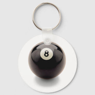 Bak 8 bollen åtta slå samman biljardnyckelringen nyckelring