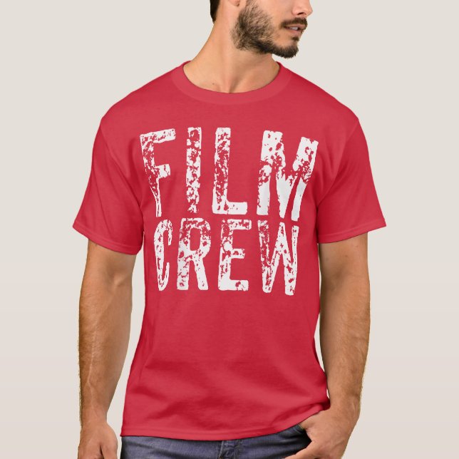 BAK ENDAST Film CrewV Movie Production Seteam vint T Shirt (Framsida)