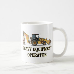 BAK HOE LOADER KAFFEMUGG
