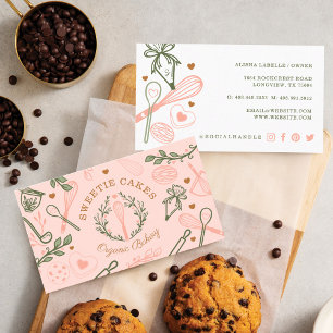 Bak & Matredskap Cookie Bakaffär Visitkort