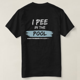 bak och bak i pärmen i bassäng lustig simning t shirt