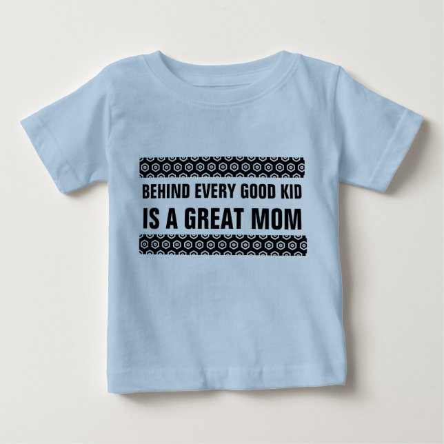 Bak varje bra unge är en underbar mamma tee shirt (Framsida)