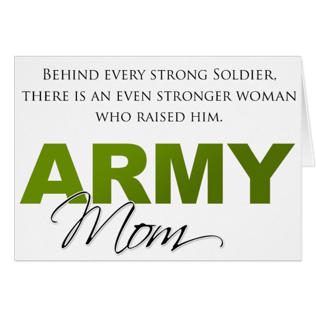 Bak varje stark soldat 2 hälsningskort (Framsidan Horizontal)