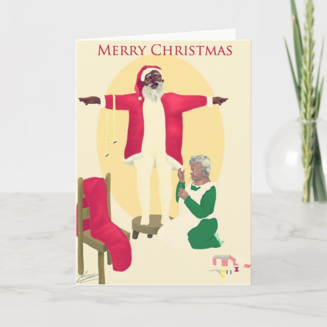 Bak varje underbar man…., Julkort Helgkort (Framsida)