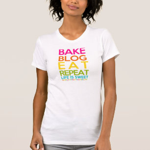 Baka bloggen äter repetition t shirt