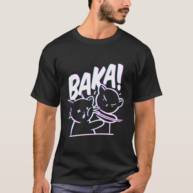 Baka Cat Anime Japan Cosplay Otaku Merch Kawaii 36 T Shirt (Framsida)