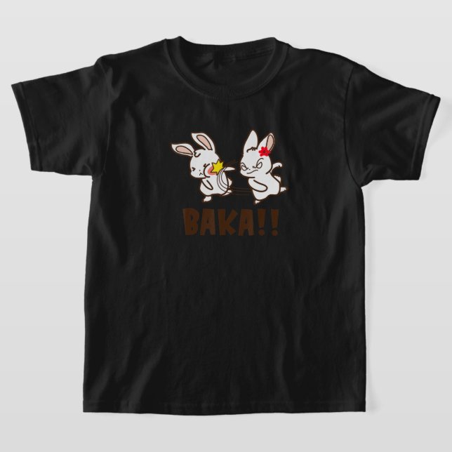 Baka Cute Japanska Ord Otaku Anime Manga Älskare F T Shirt (Laydown)