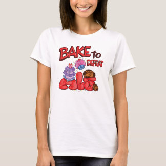 Baka för att besegra ALS-officielllogotypen Tee Shirt