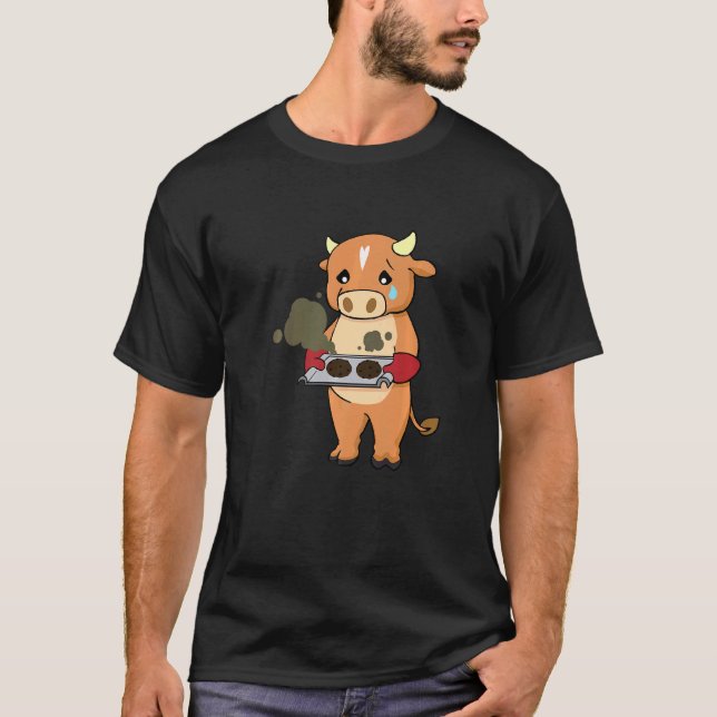 Baka Gått Fel Ko Kock Kulinarisk Bagare Kock T Shirt (Framsida)