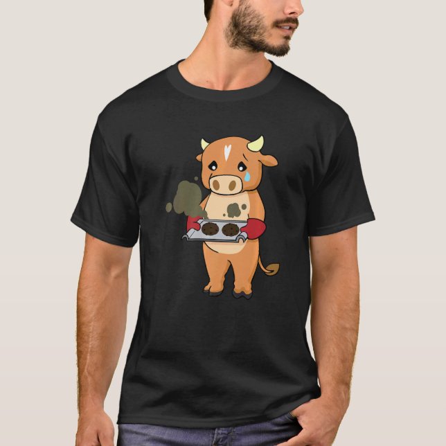 Baka Gått Fel Ko Kock Kulinarisk Bagare Kock T Shirt (Framsida)