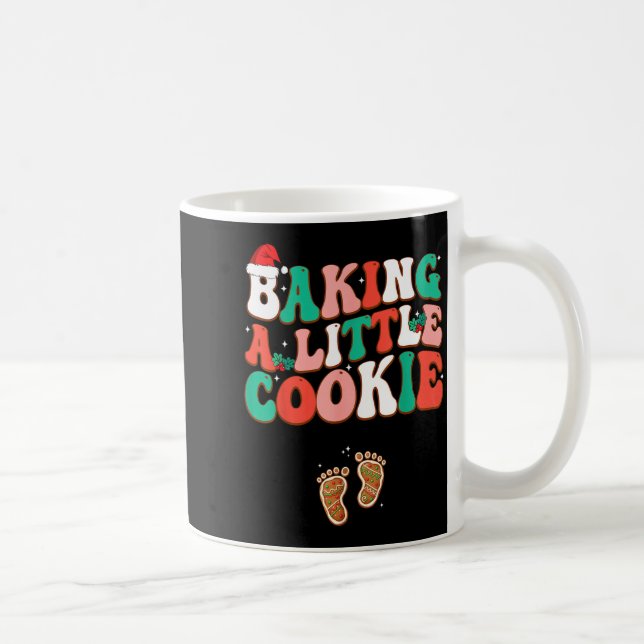 Baka lite kakor Söt jul graviditetsannons Kaffemugg (Höger)