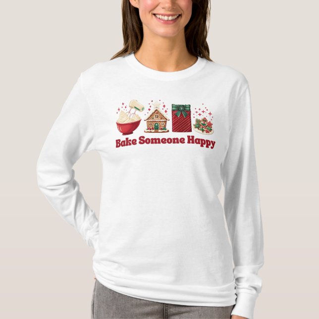 Baka Någon Glad Jul T Shirt (Framsida)