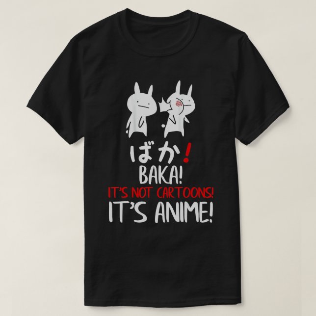 Baka Rabbit Slap Idiot Japansk Manga sitt Anime T Shirt (Design framsida)