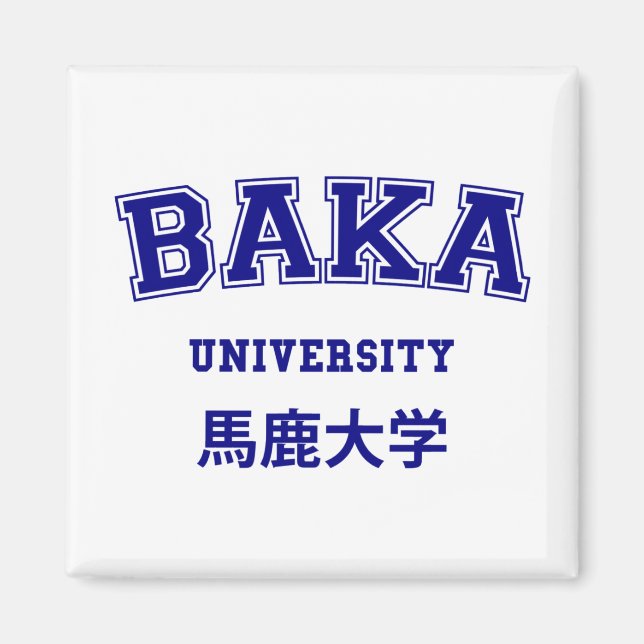 BAKA UNIVERSITETEN MAGNET (Framsidan)