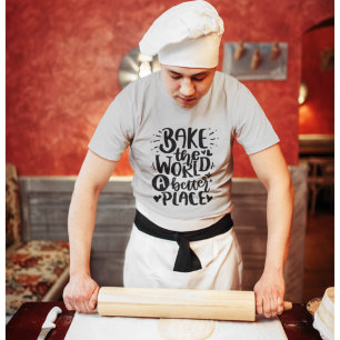 Baka Världen En Bättre Plats Citat Bokstavs T-Shir T Shirt