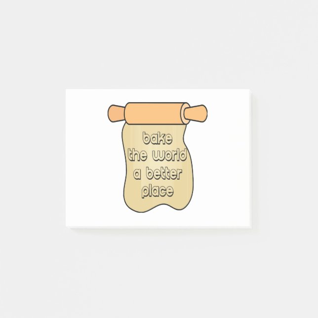 Baka världen till en bättre plats post-it block (Framsida)
