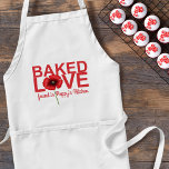 Bakad Kärlek hittades i din köksdiskett Apron Förkläde<br><div class="desc">Vi vet alla att underbar bakning görs med kärlek. Och gjord med vallmo kärlek är ännu bättre. Lägg till ditt namn</div>