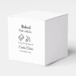 Bakad med kärlek bageri företagsnamn textur l presentaskar