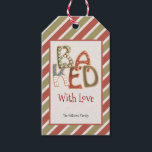 Bakad med Kärlek Juletiketter Presentetikett<br><div class="desc">Bakad med Kärlek-Märkre - Vitaktiga vattenfärger och säsong-typografi kompletterar utformningen. Anpassa den här söta designen med dina detaljer enkelt och snabbt. Tryck på anpassningsknappen om du vill ordna om och formatera stil och placera texten.</div>