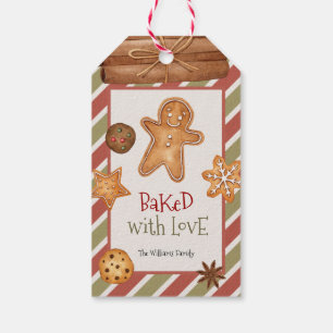 Bakad med Kärlek Juletiketter Presentetikett