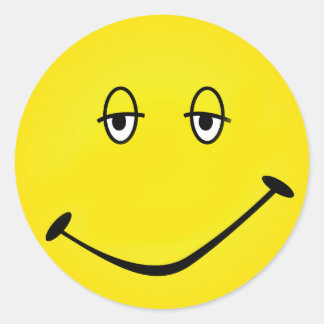 Bakad Runt Klistermärke