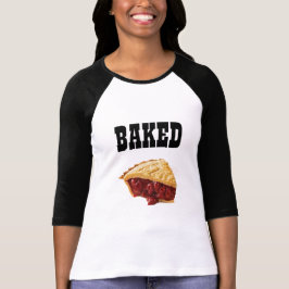 bakade bakverk av körsbär i paj biet t-shirt
