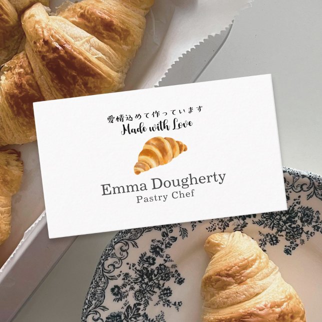 Bakaery Croissant Bread Small Business Modern Visitkort (Skapare uppladdad)