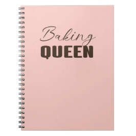 Bakande drottning - bakälskare anteckningsbok