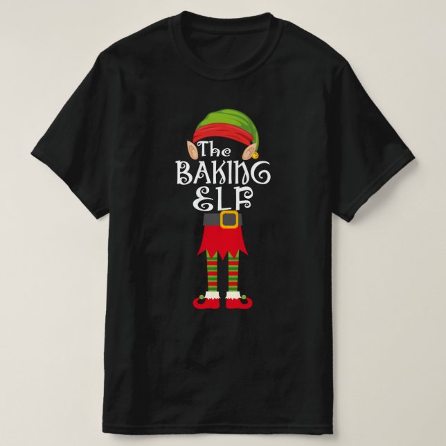 bakande helfamiljekristmas t shirt (Design framsida)