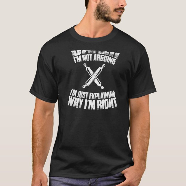 Bakar Jag diskuterar inte Bageri Bagare   T Shirt (Framsida)