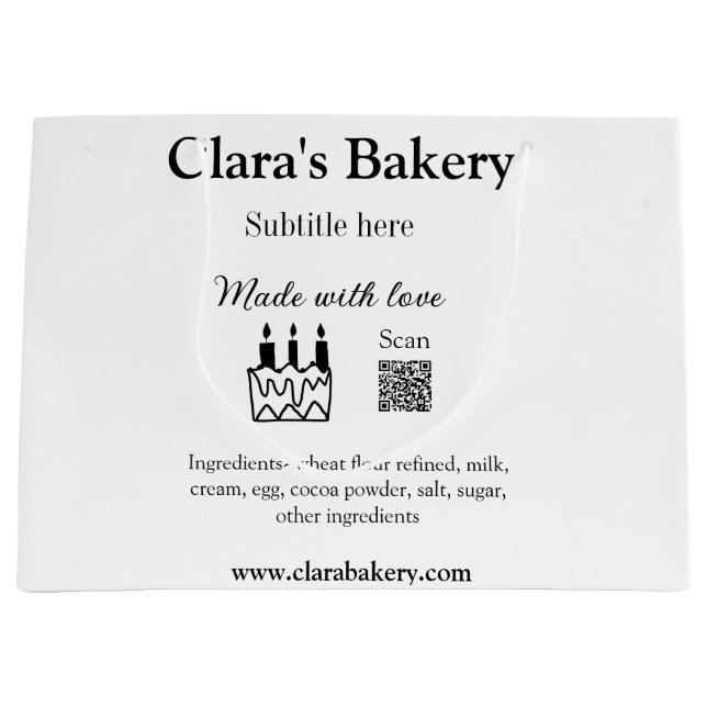 Bakar kaka lägg till ingredienser gjorda med kärle (Framsidan)