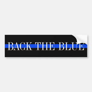BAKÅT BLUE BUMPER-STICKAREN BILDEKAL