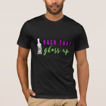 Bakåt glaset uppåt Vino teater T-Shirt