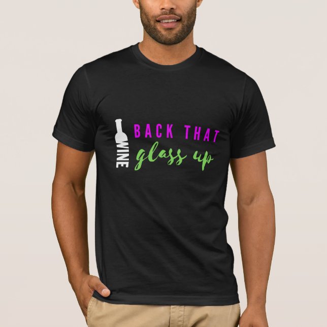 Bakåt glaset uppåt Vino teater T-Shirt (Framsida)