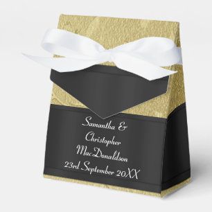 Bakåt, guld-dammens bröllop presentaskar