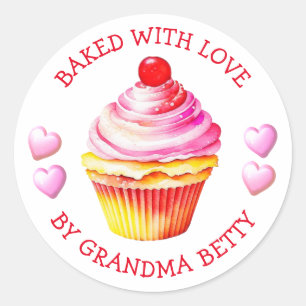 Bakat med kärlek, etiketter för hemlagade cupcakes