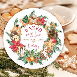 Bakat med kärlek Gingerbröd-julen Gåvor Etiketter