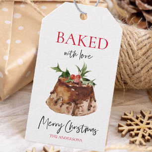 Bakat med Kärlek   God jul Gift-Märkre Presentetikett