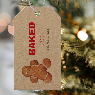 Bakat med Kärlek   GOD JUL Presentetikett