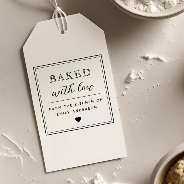 Bakat med Kärlek Helgdag Baking Gift Självfärgande Stämpel (Skapare uppladdad)