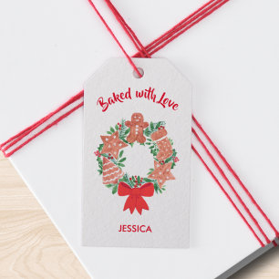 Bakat med kärlek jul presentetikett